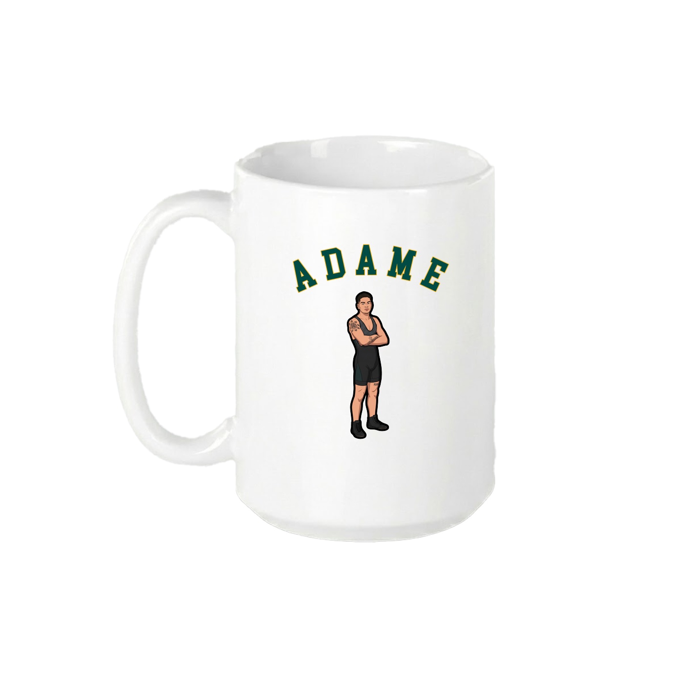 15oz Coffee Mug — Shirsey Arch in White