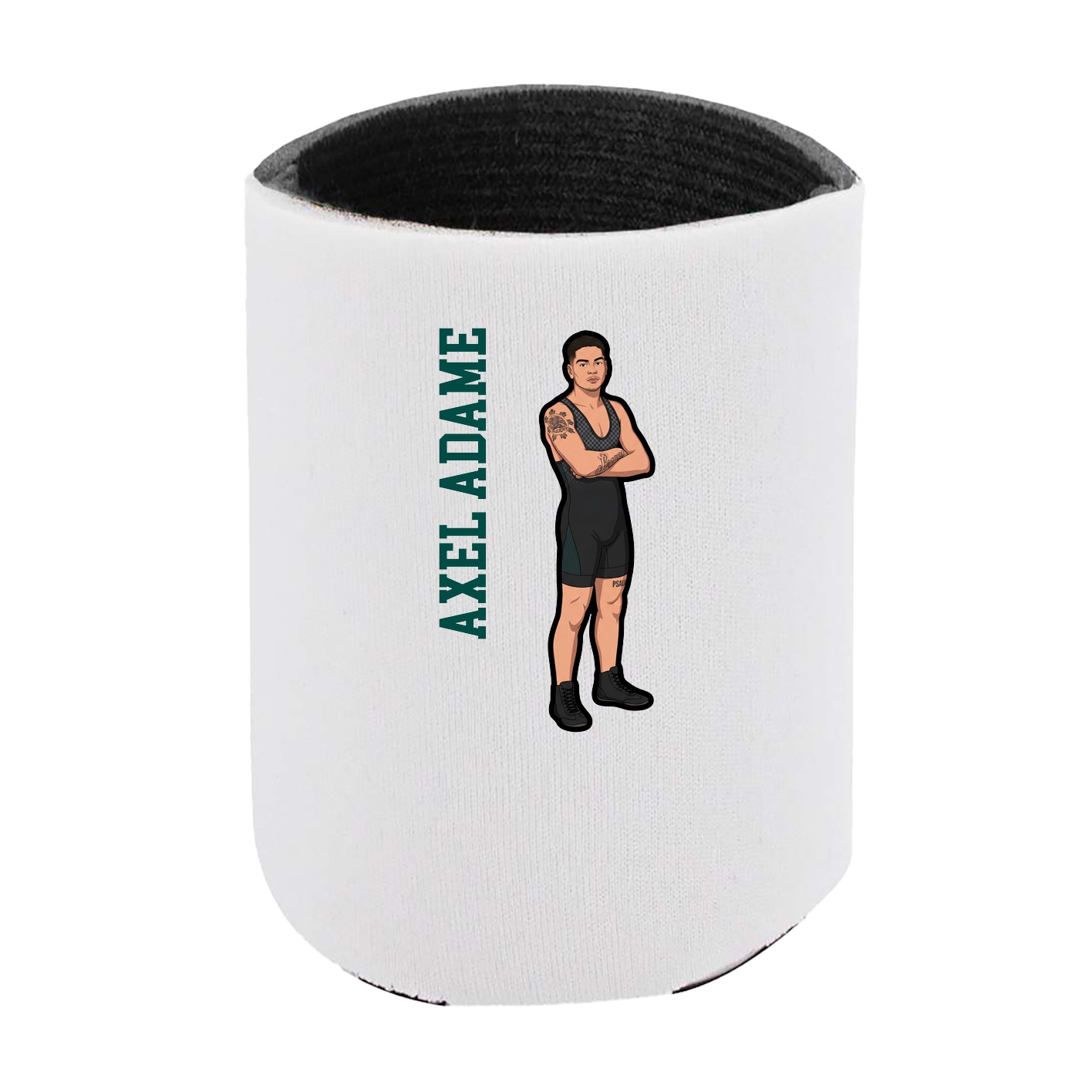 Can Holder — Name Vertical in White