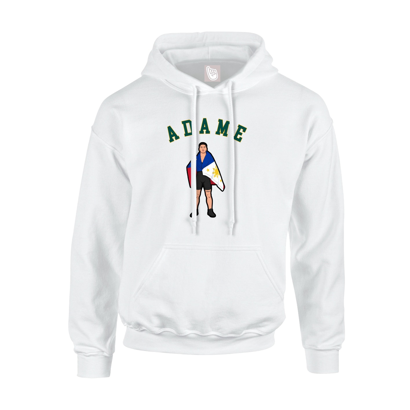 Youth Hoodie — Shirsey Arch in White
