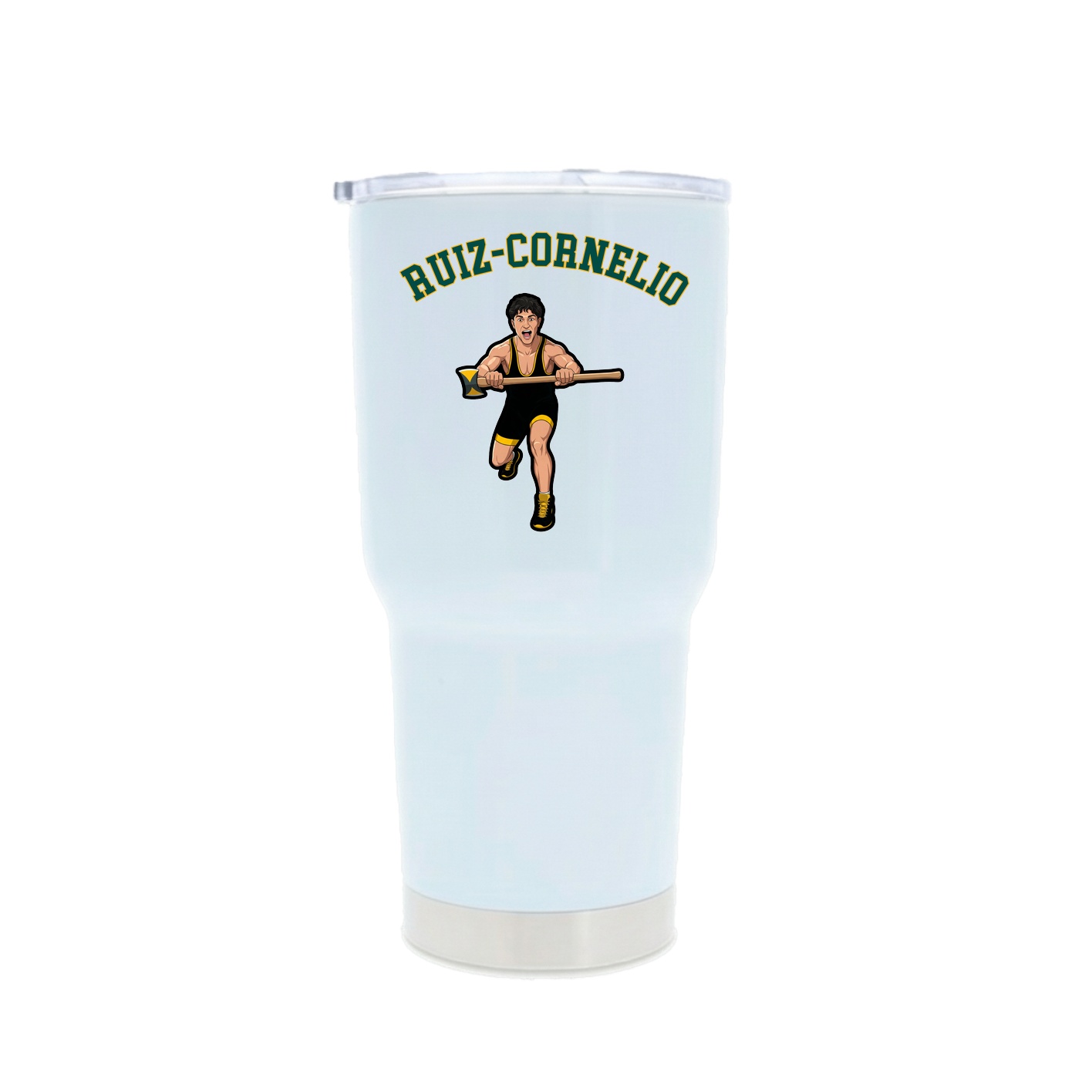 30oz Stainless Steel Tumbler — Shirsey Arch in White