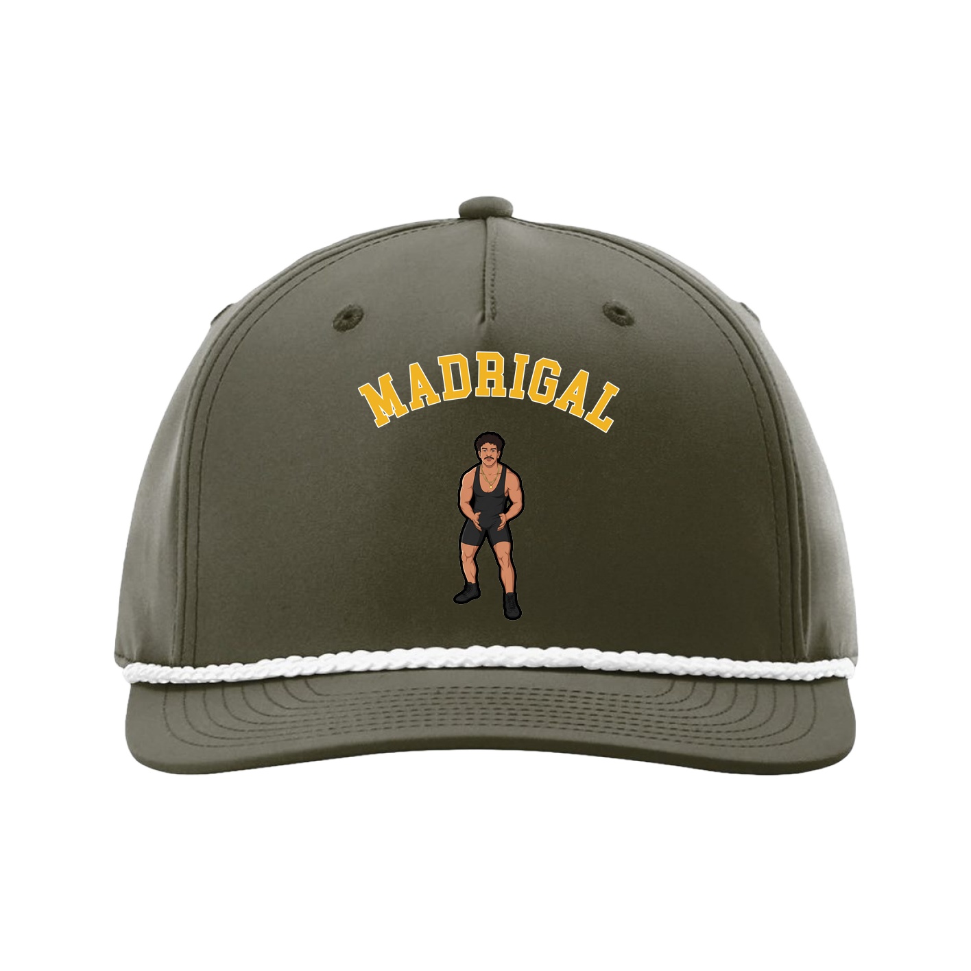 Five-Panel Classic Rope Cap — Shirsey Arch in Green