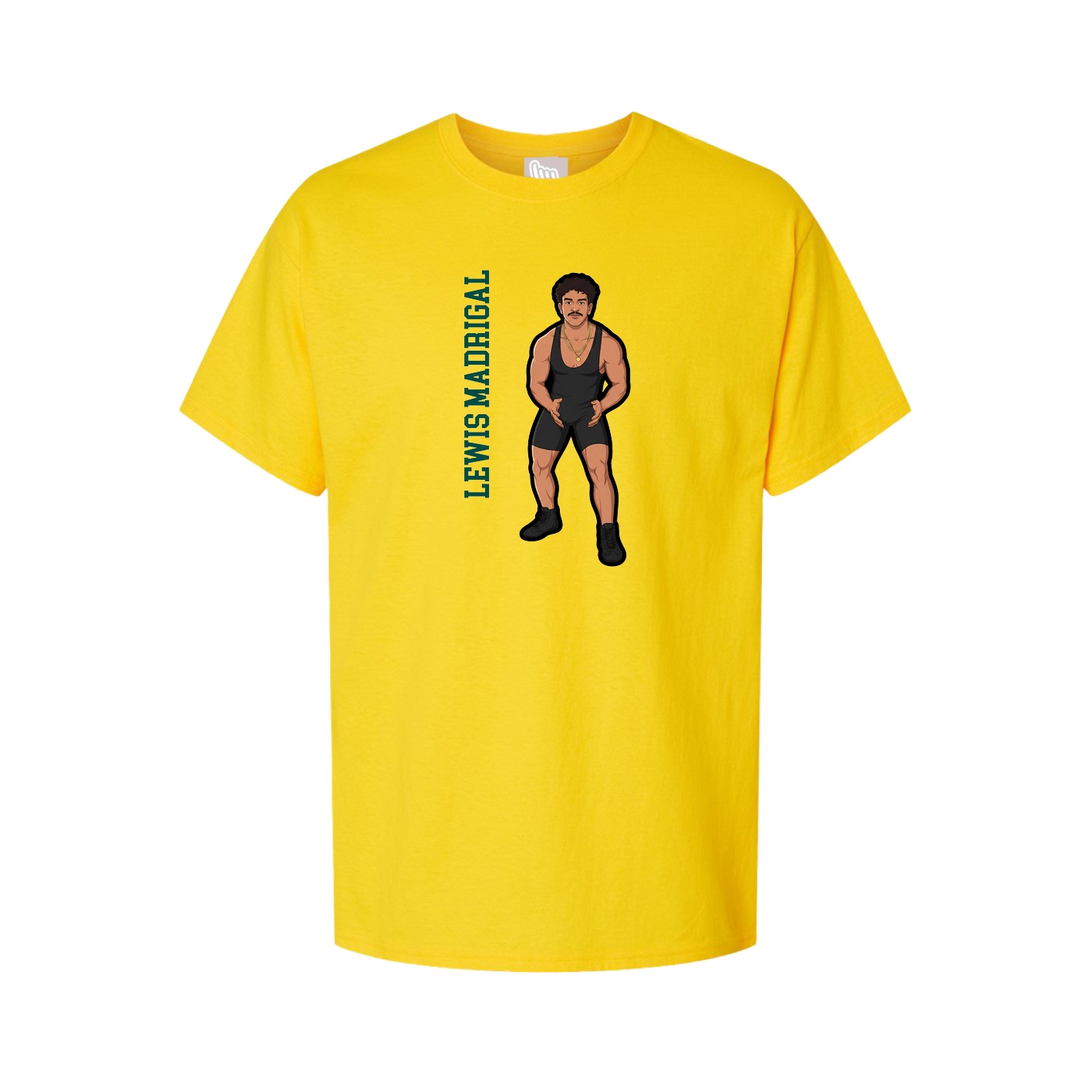 Youth Tee — Name Vertical in Gold