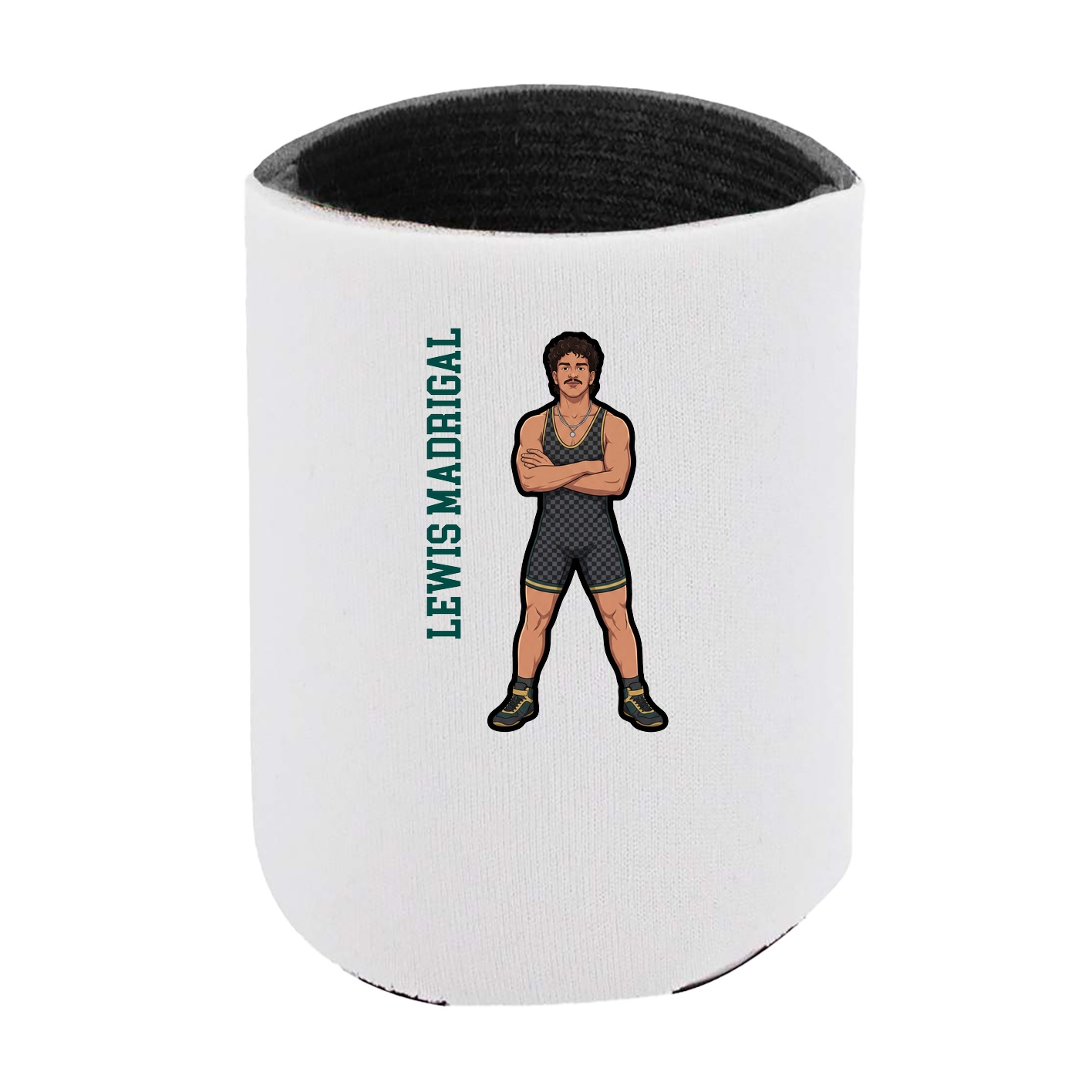 Can Holder — Name Vertical in White