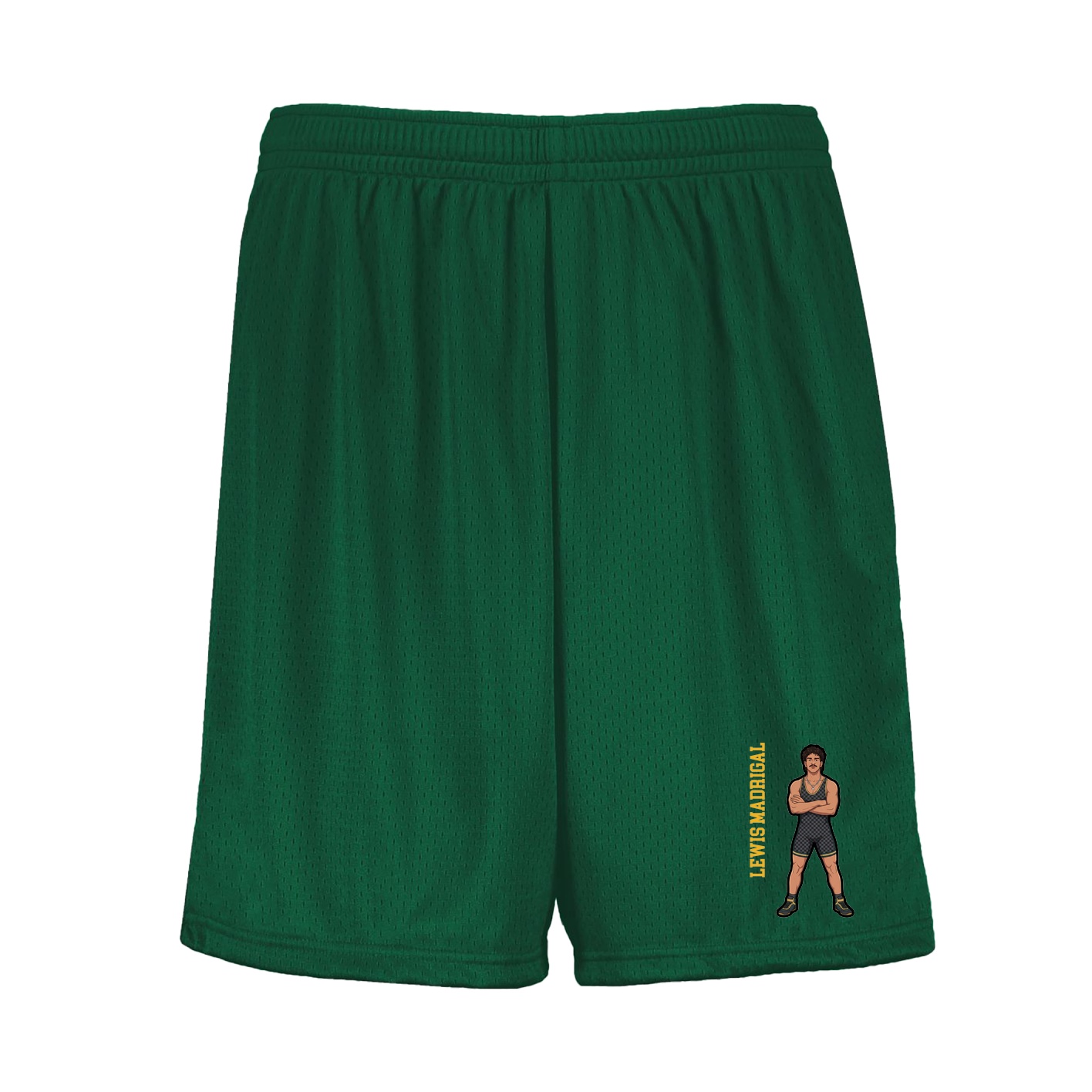 Shorts — Name Vertical in Green