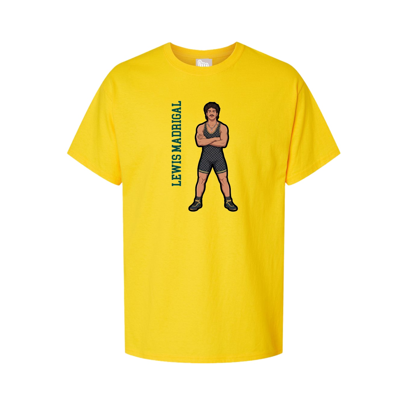 Tee — Name Vertical in Gold