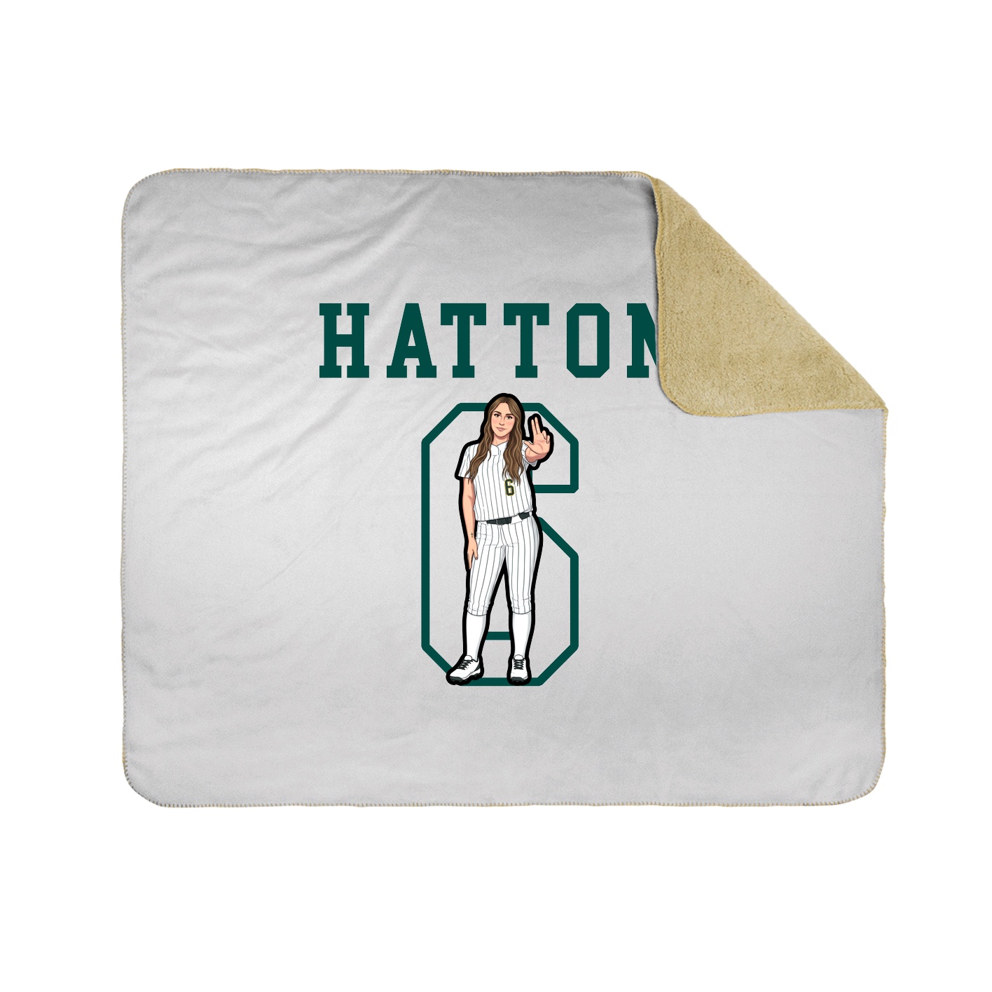 Throw Blanket — Shirsey in White