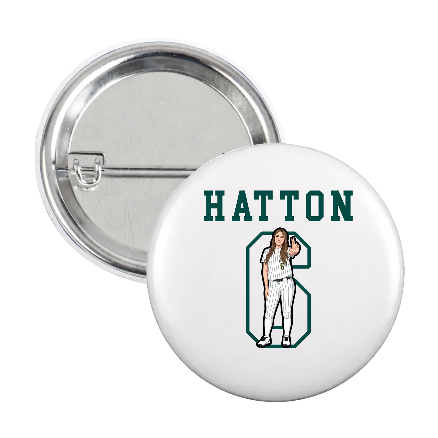 Game Day Button — Shirsey in White