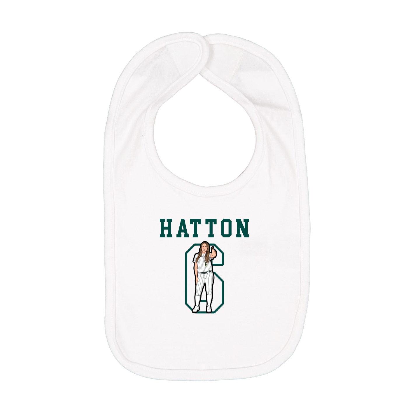 Infant Bib — Shirsey in White