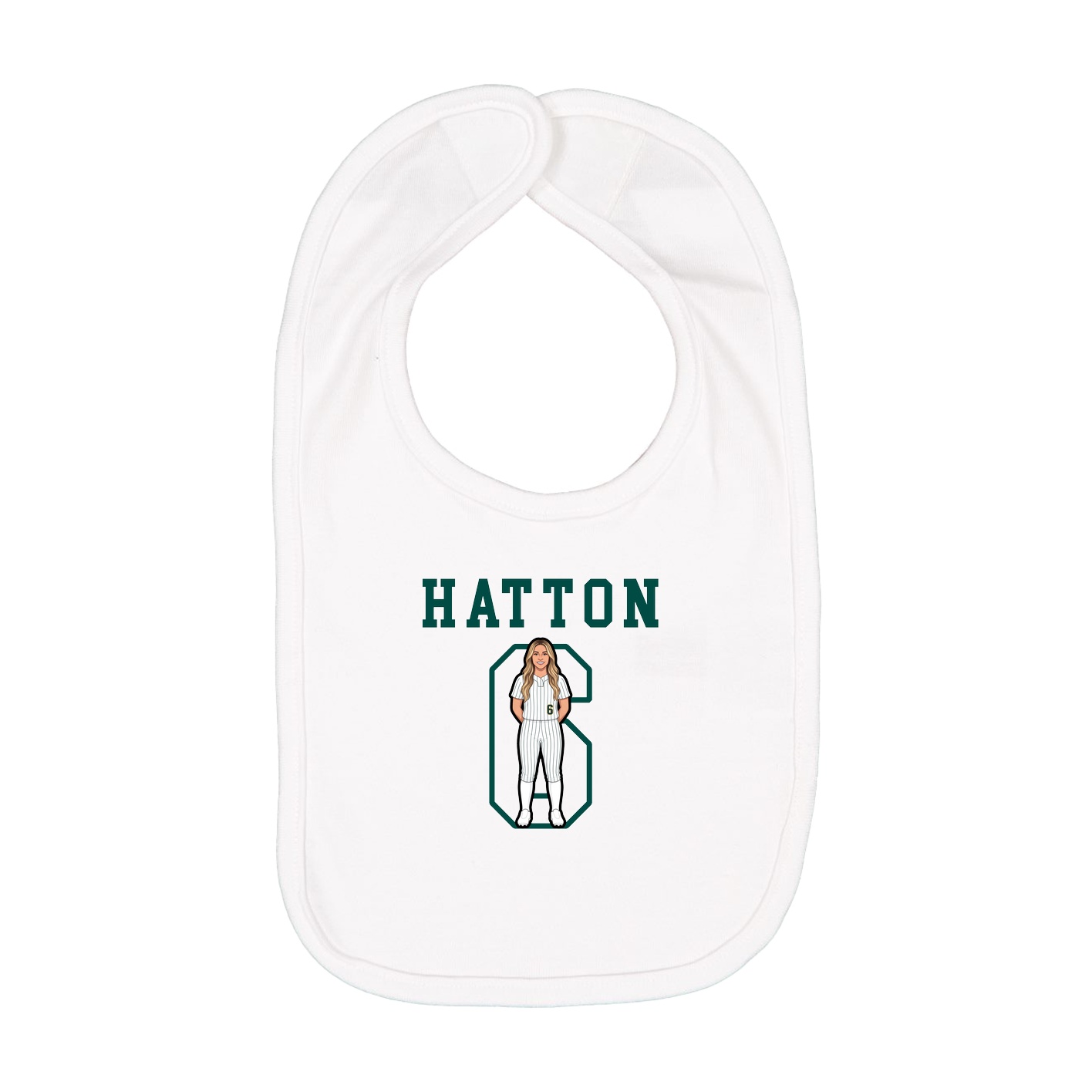 Infant Bib — Shirsey in White
