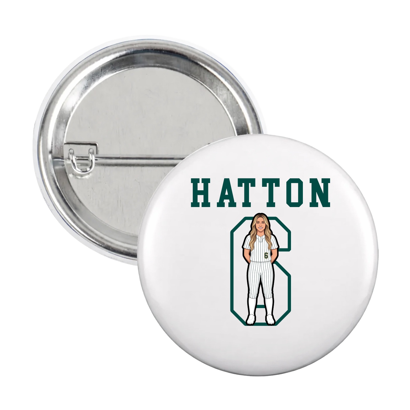 Game Day Button — Shirsey in White