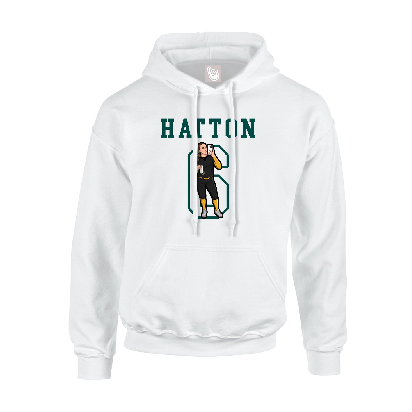 Hoodie — Shirsey in White