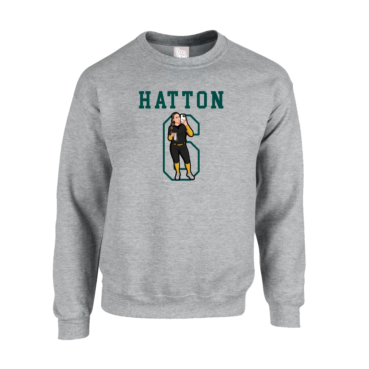 Fleece Crew — Shirsey in Grey