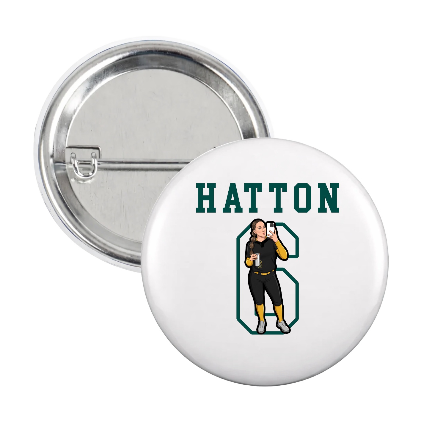 Game Day Button — Shirsey in White