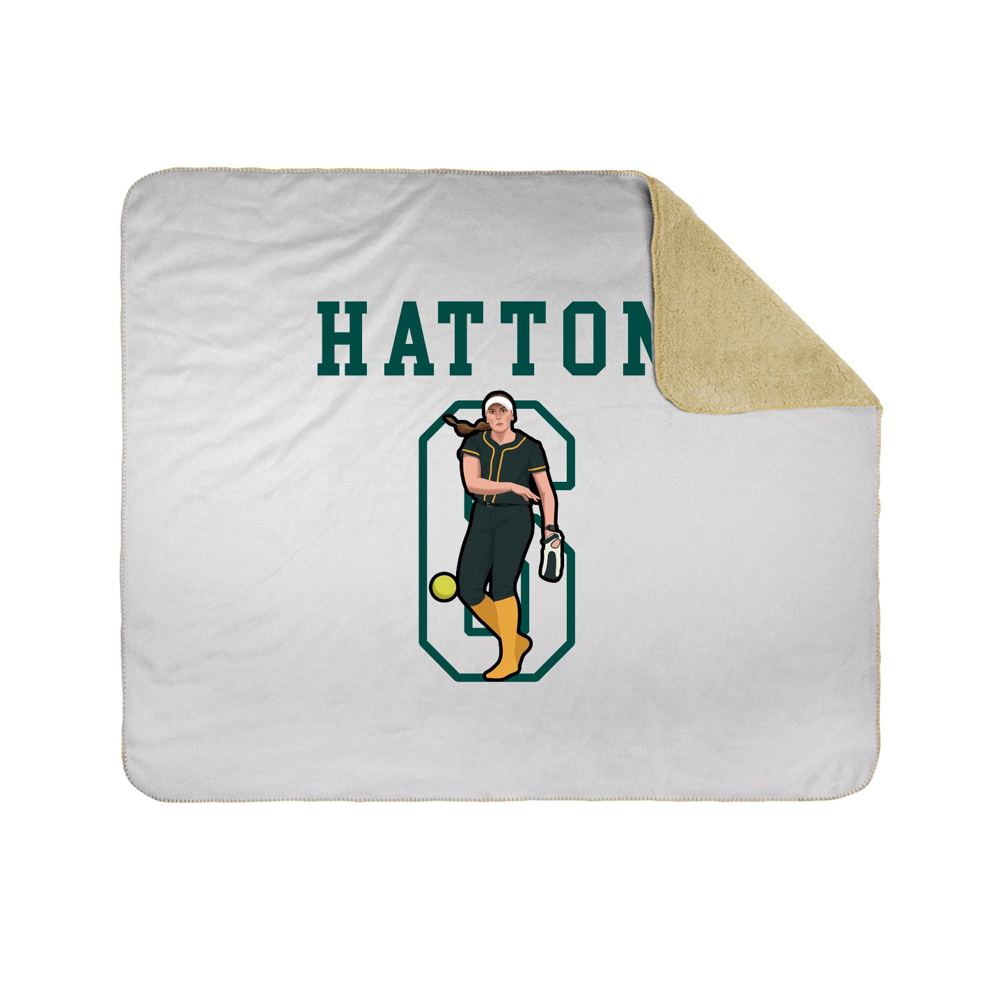 Throw Blanket — Shirsey in White