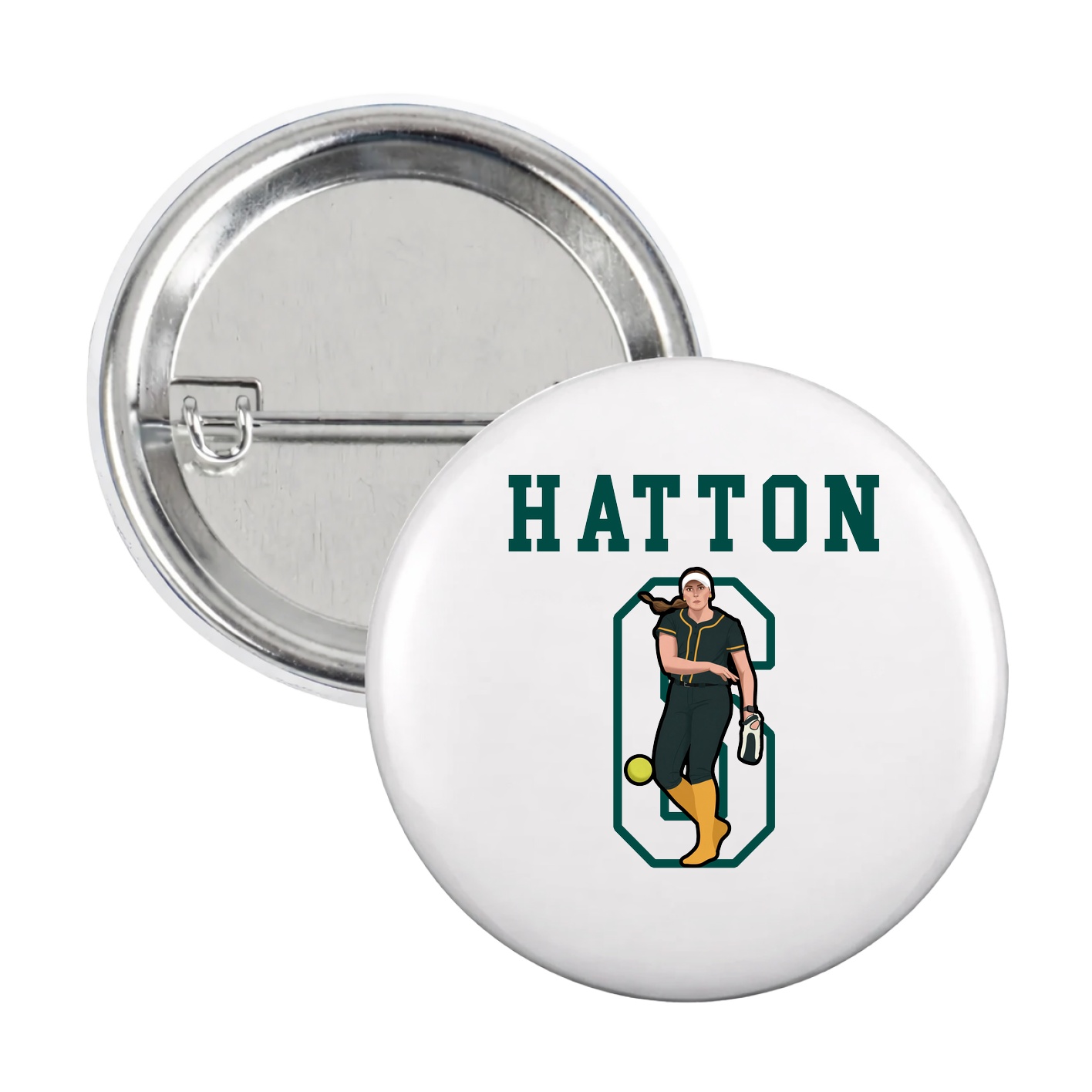 Game Day Button — Shirsey in White