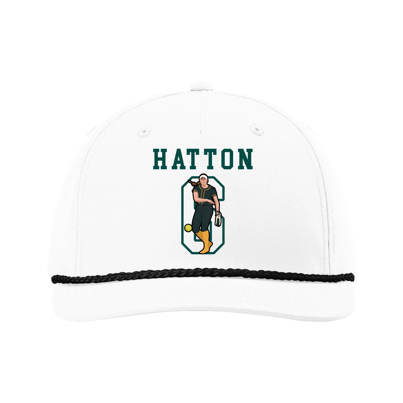 Five-Panel Classic Rope Cap — Shirsey in White