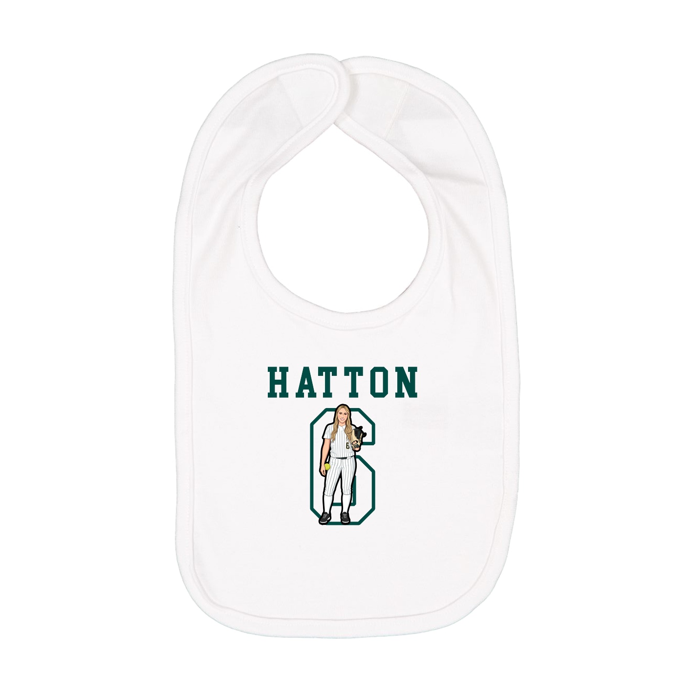 Infant Bib — Shirsey in White
