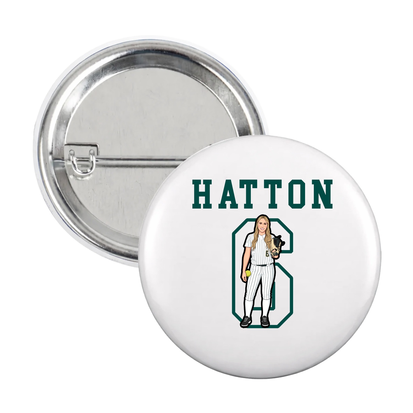 Game Day Button — Shirsey in White