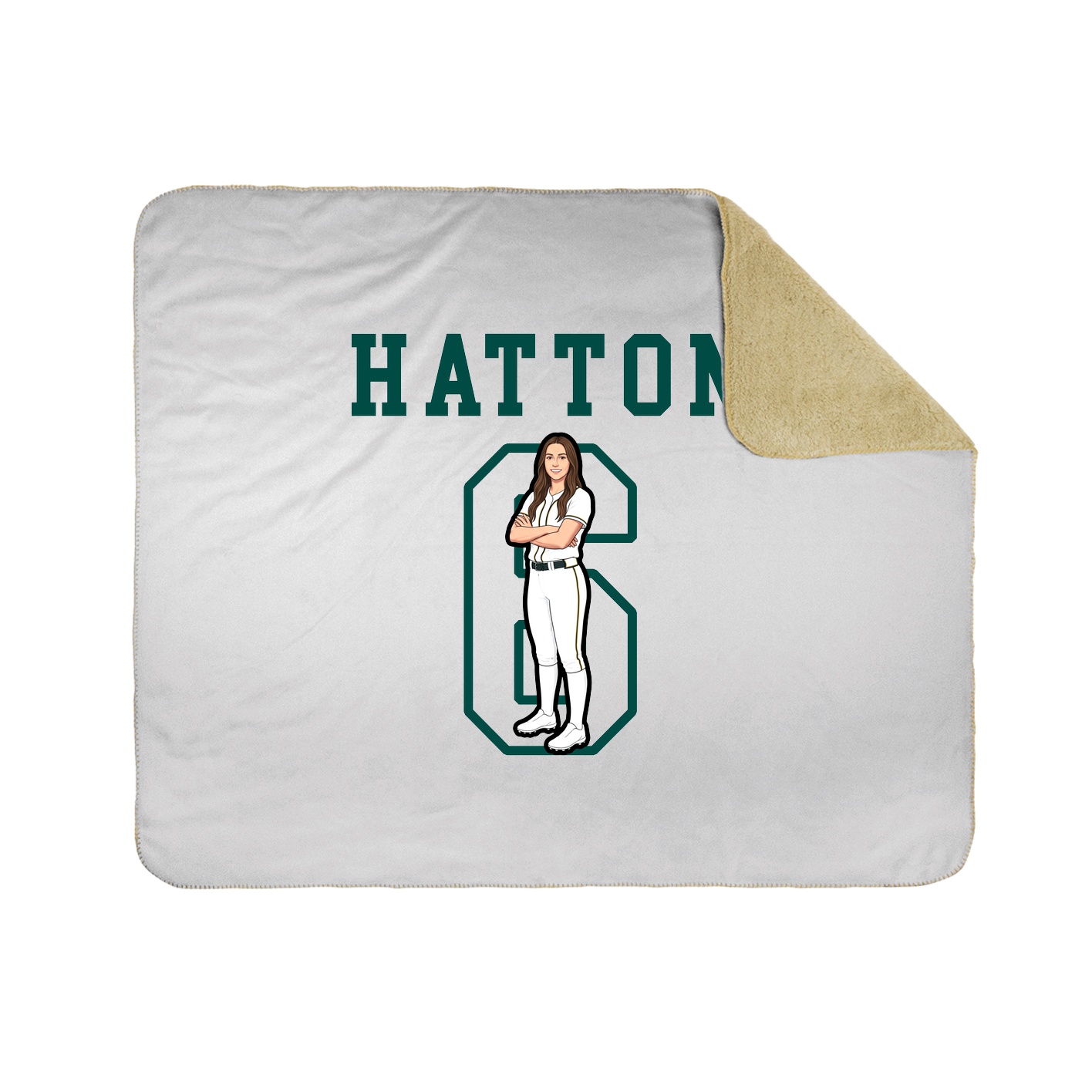 Throw Blanket — Shirsey in White