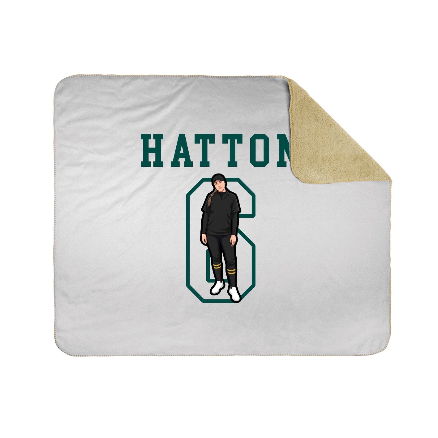 Throw Blanket — Shirsey in White
