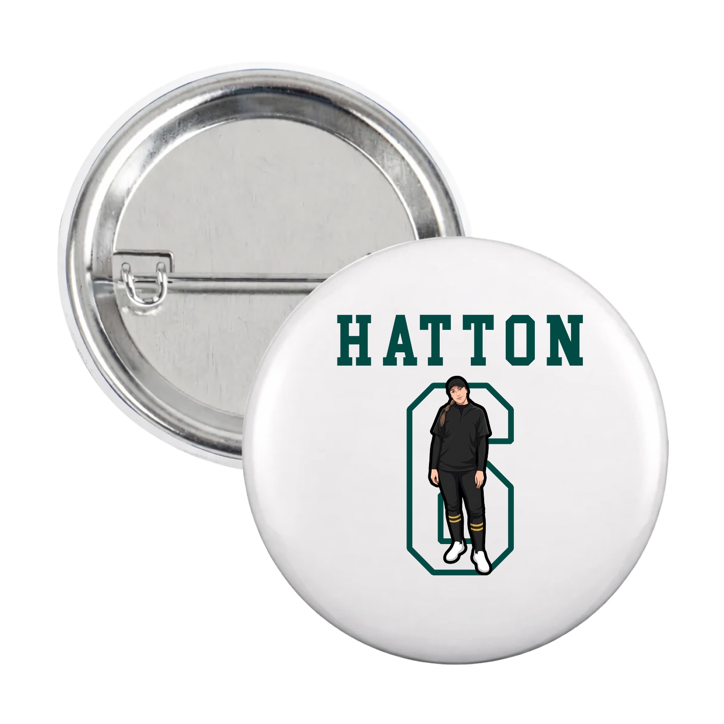Game Day Button — Shirsey in White