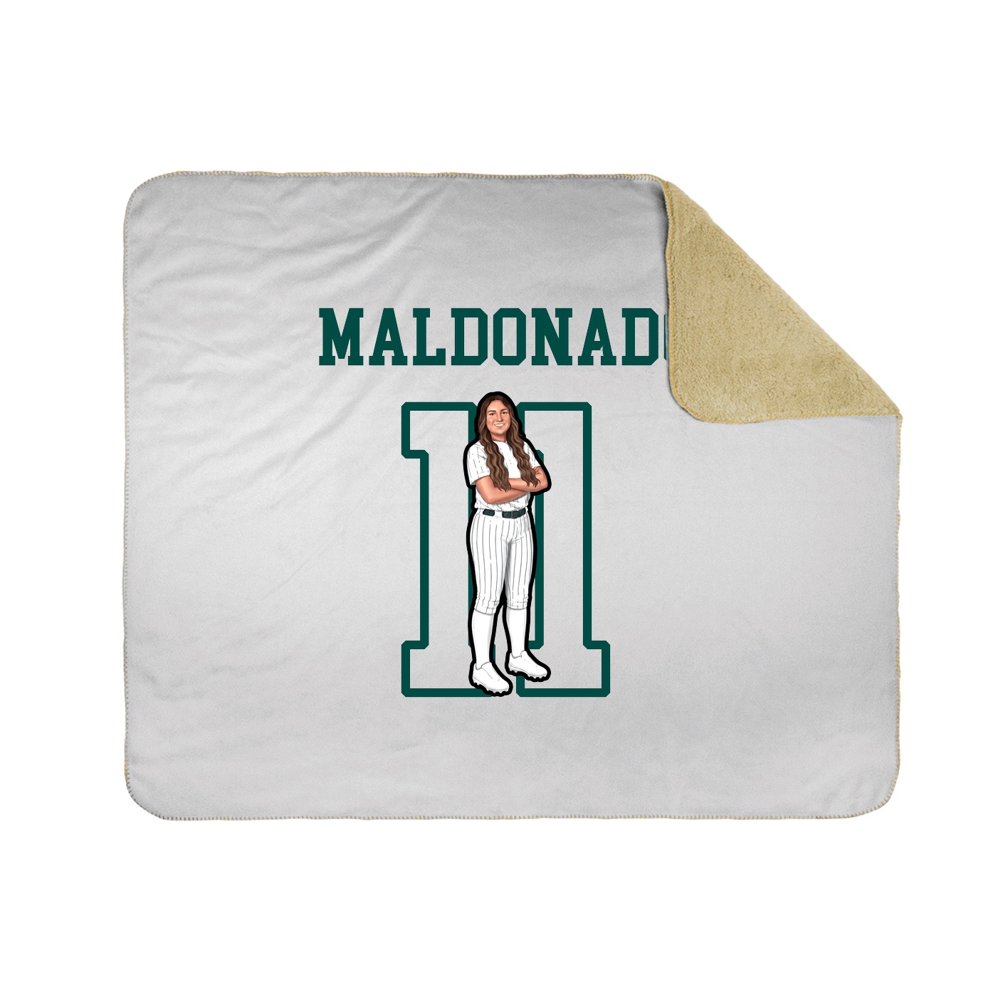 Throw Blanket — Shirsey in White