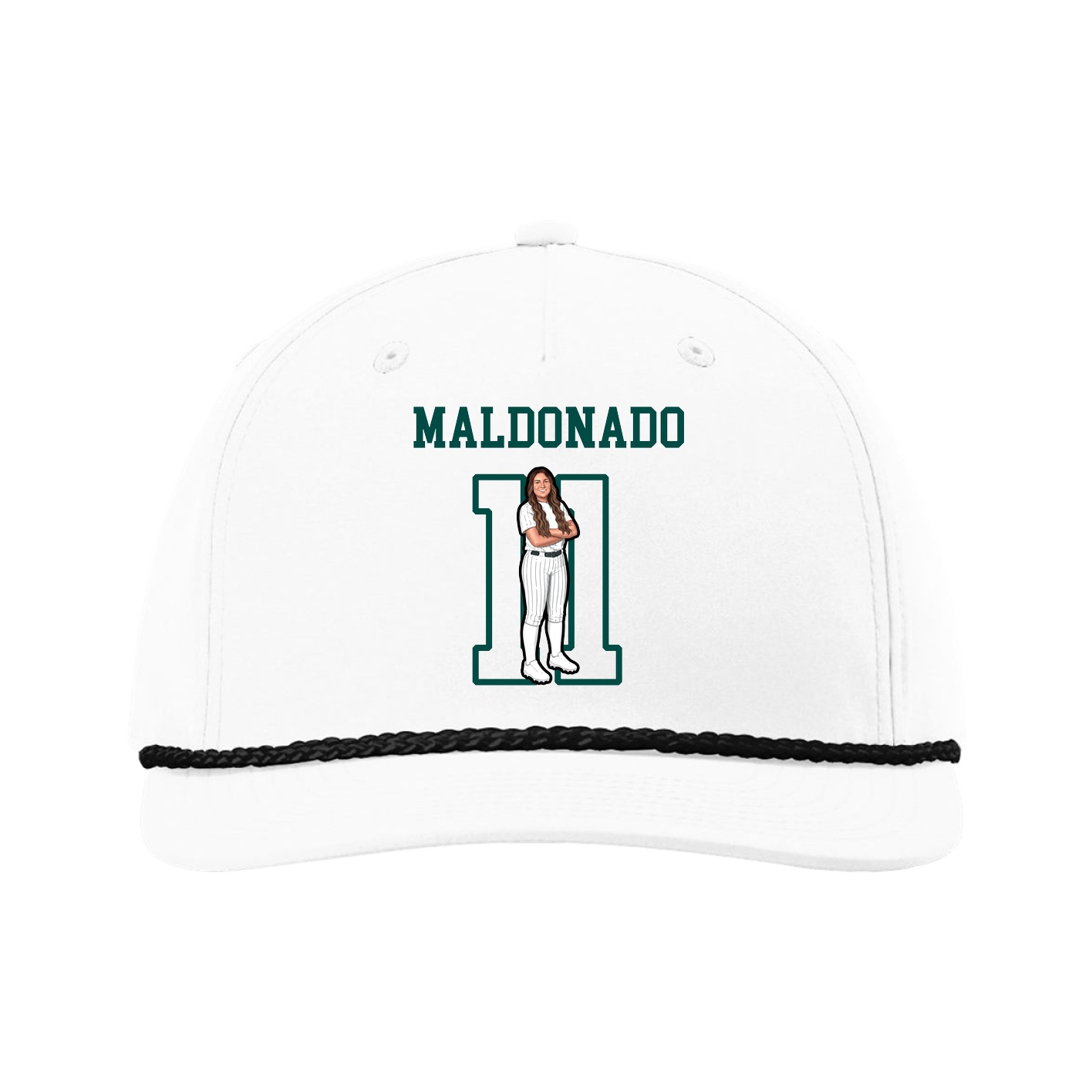 Five-Panel Classic Rope Cap — Shirsey in White