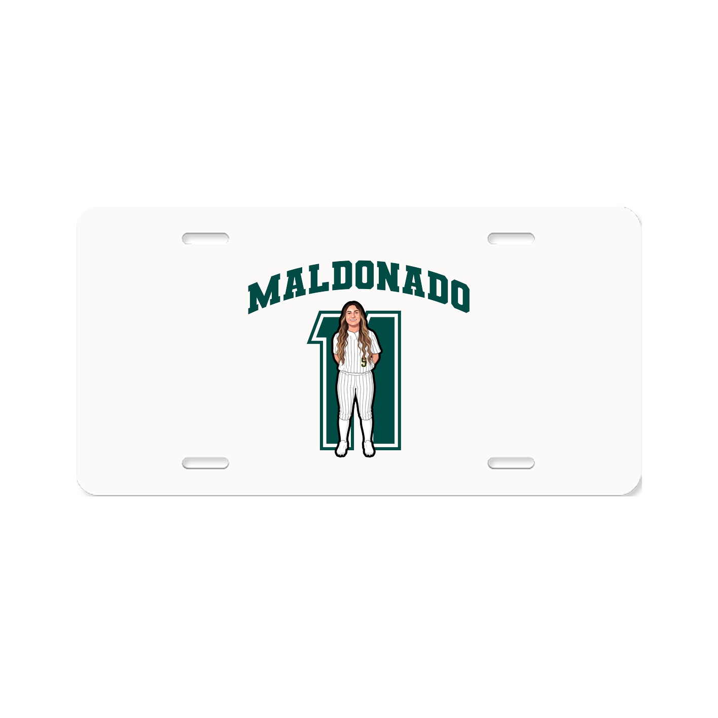 License Plate — Number in Classic