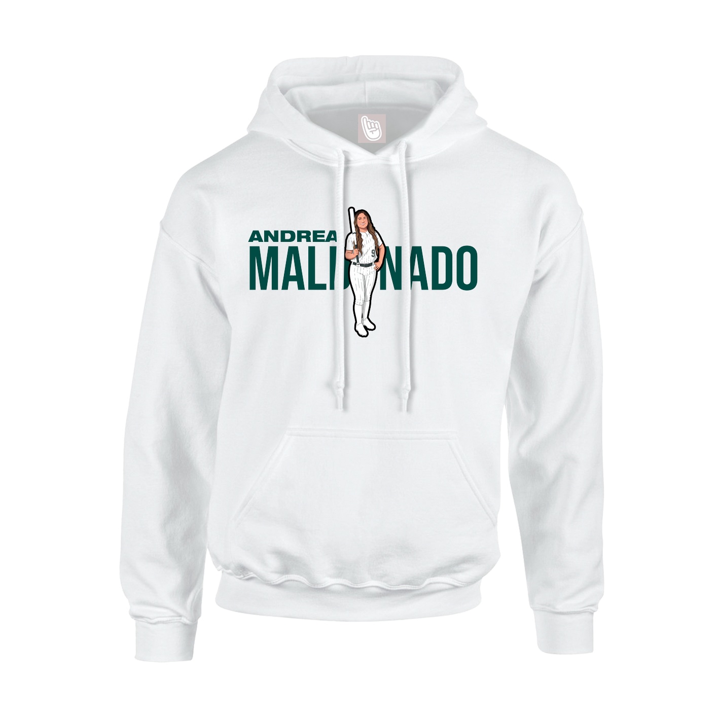 Hoodie — Player Name in White