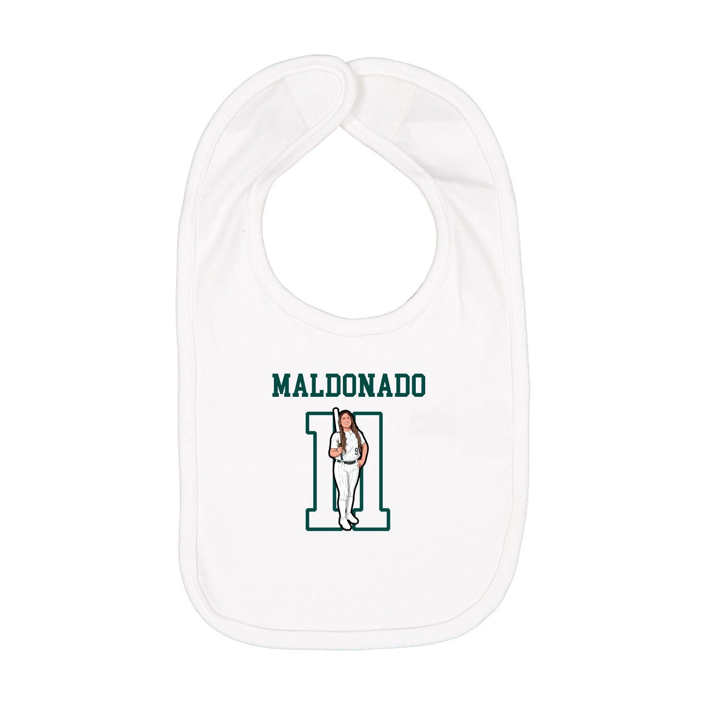 Infant Bib — Shirsey in White