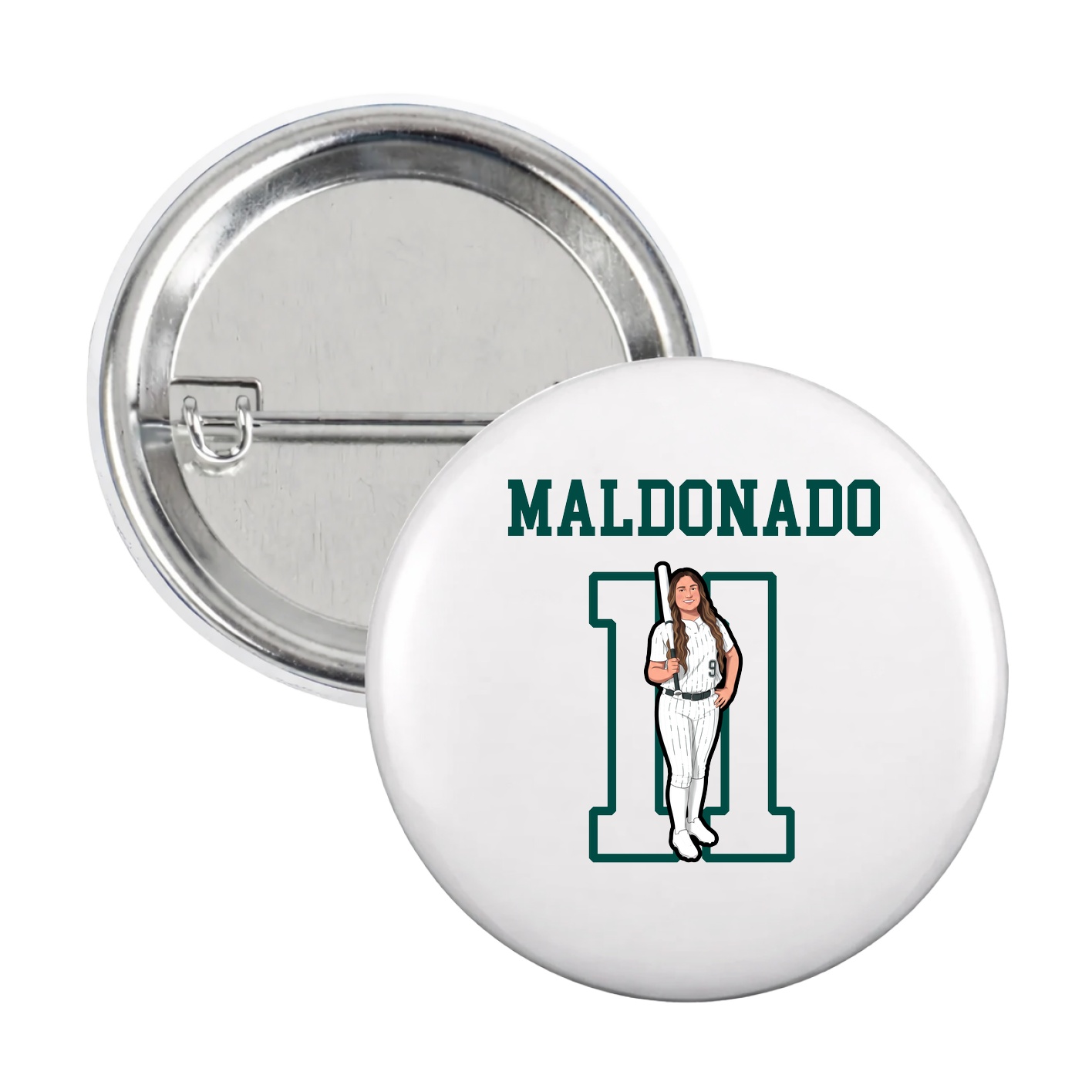 Game Day Button — Shirsey in White