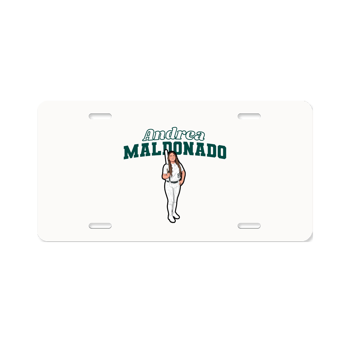 License Plate — Name Arch in Classic