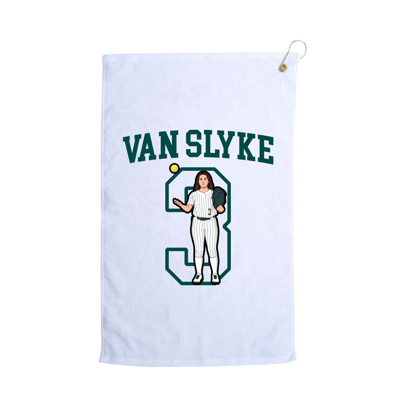 Golf Towel — Shirsey in White