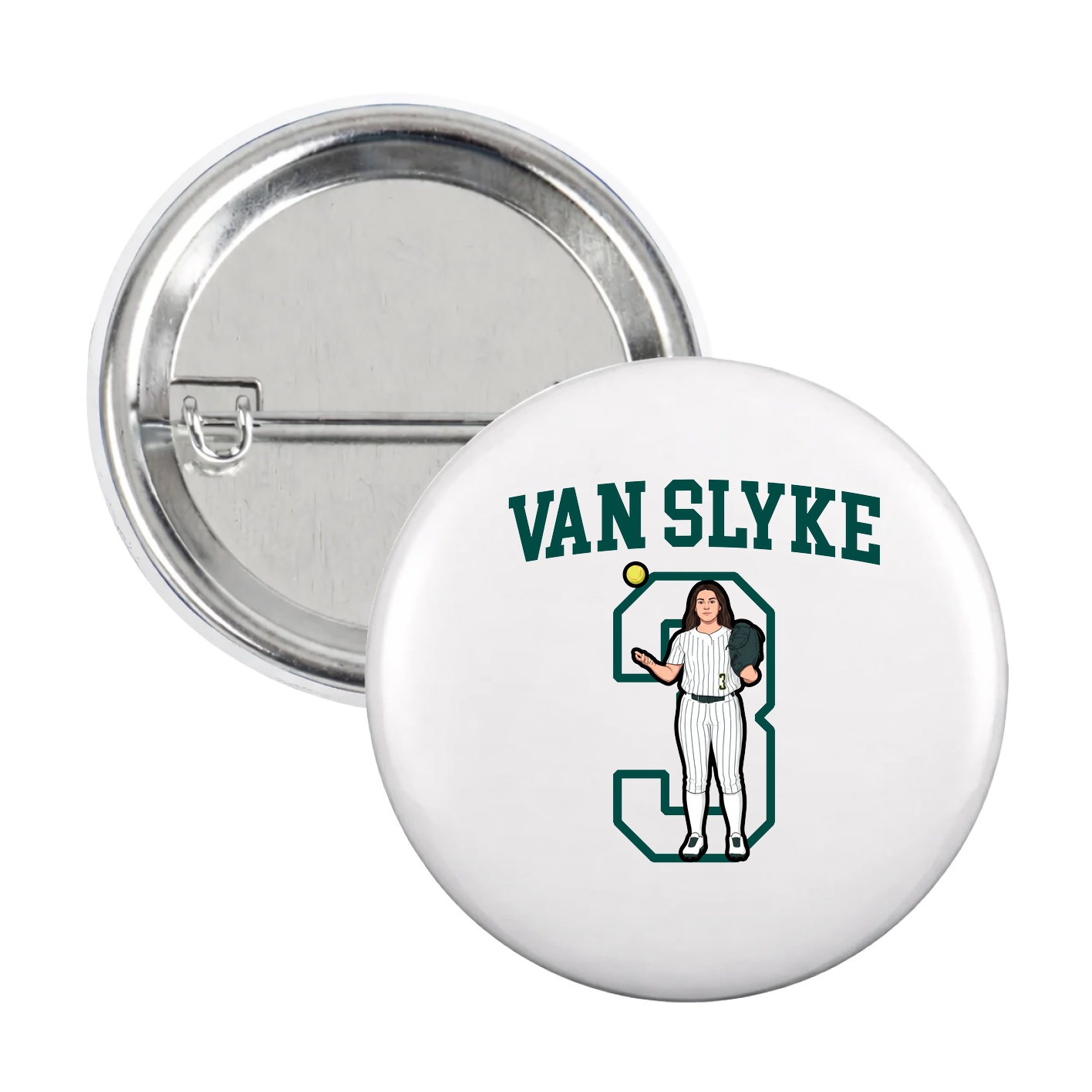 Game Day Button — Shirsey in White