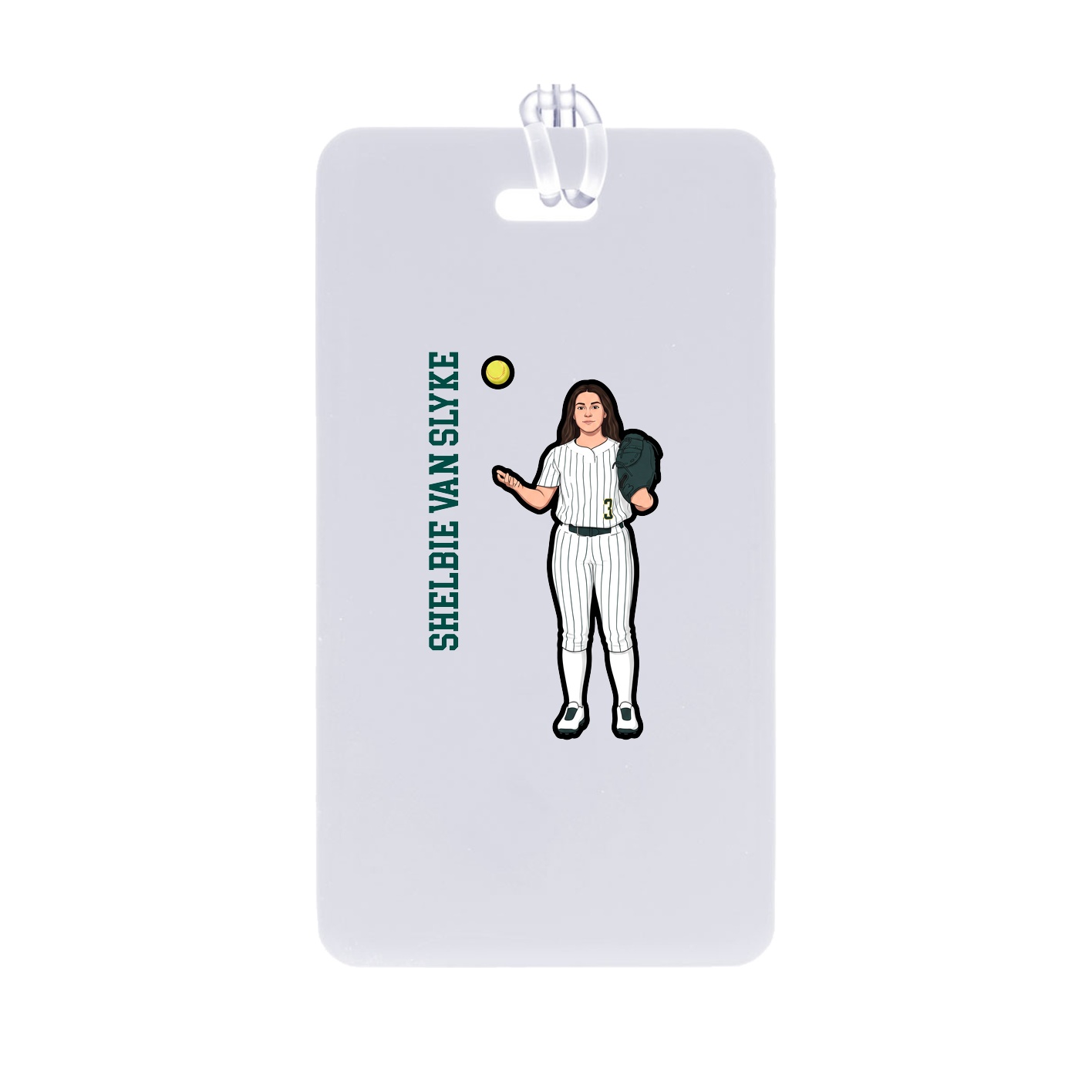 Bag Tag — Name Vertical in Classic