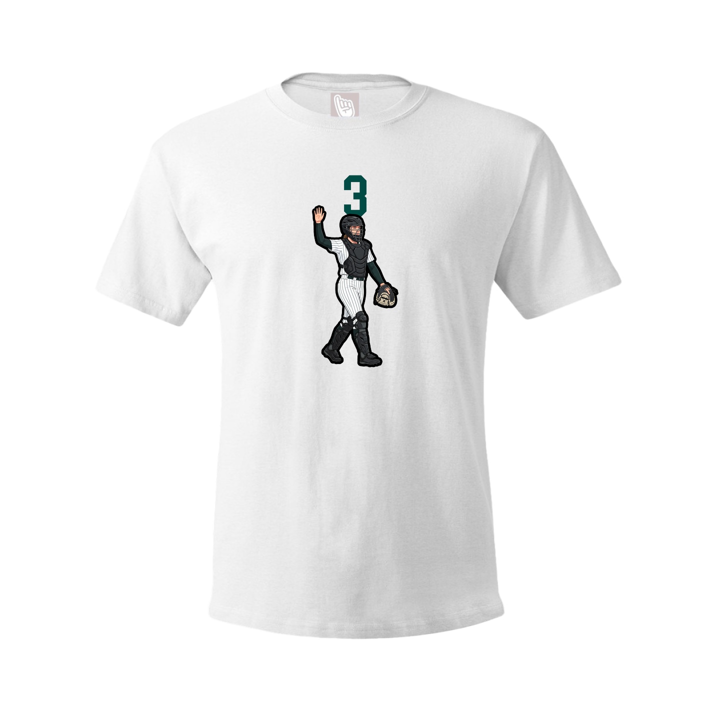 Tee — Number Top in White