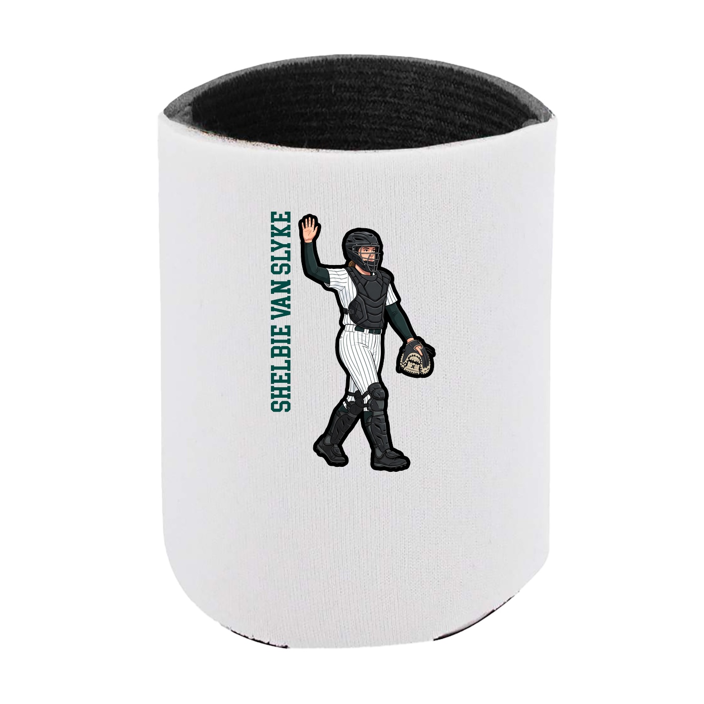 Can Holder — Name Vertical in White