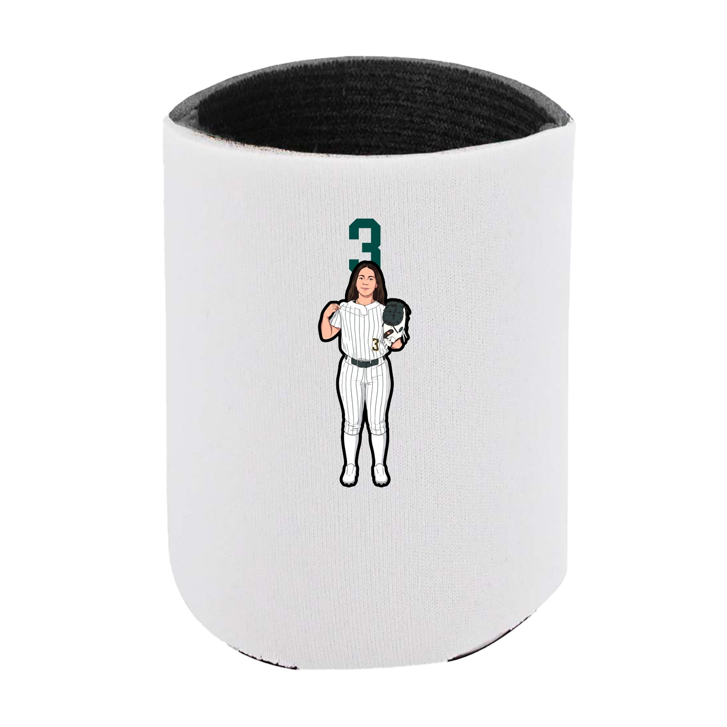Can Holder — Number Top in White