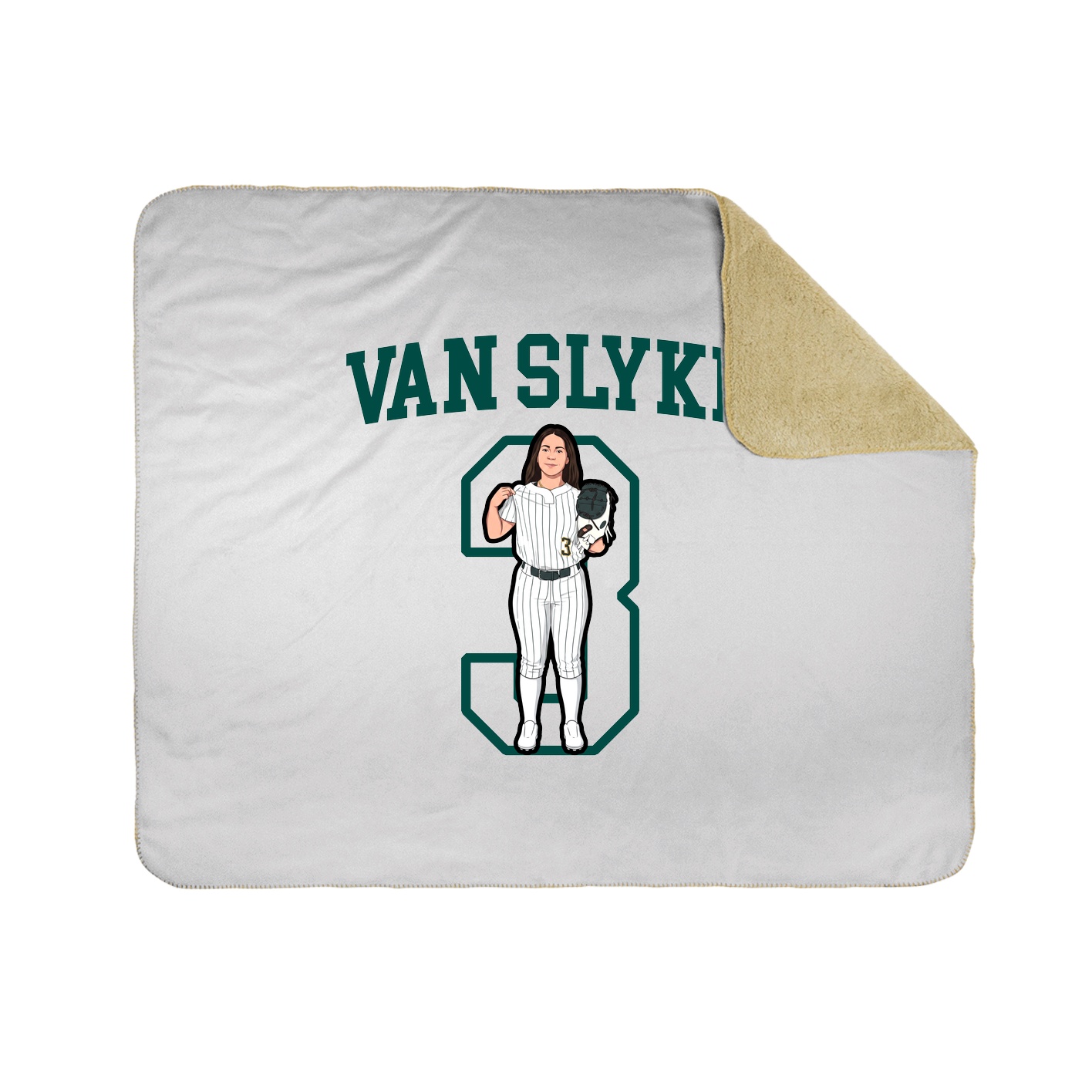 Throw Blanket — Shirsey in White