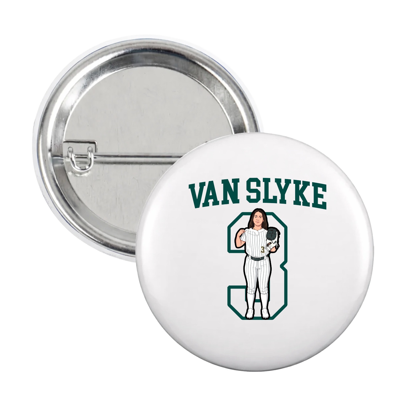 Game Day Button — Shirsey in White
