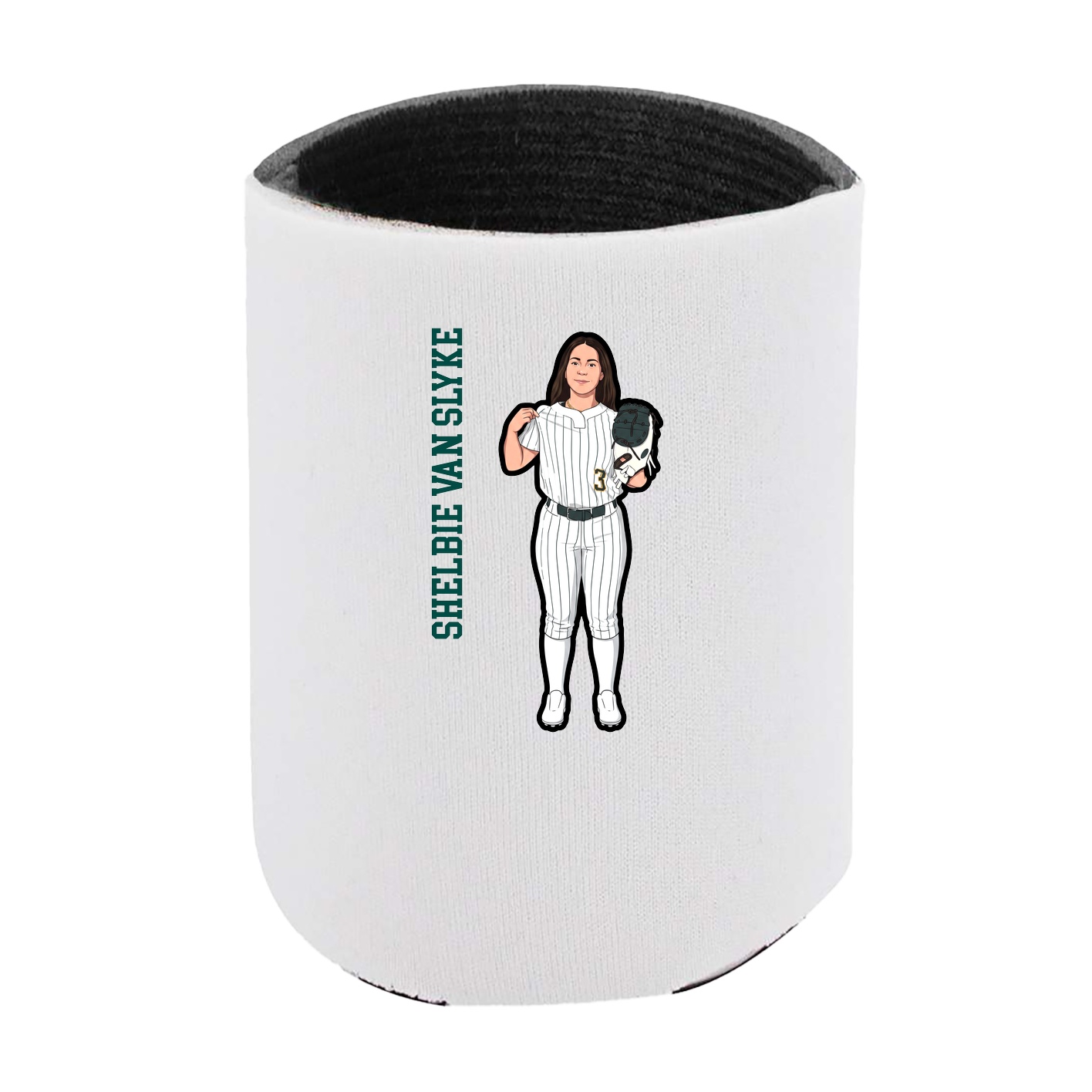 Can Holder — Name Vertical in White
