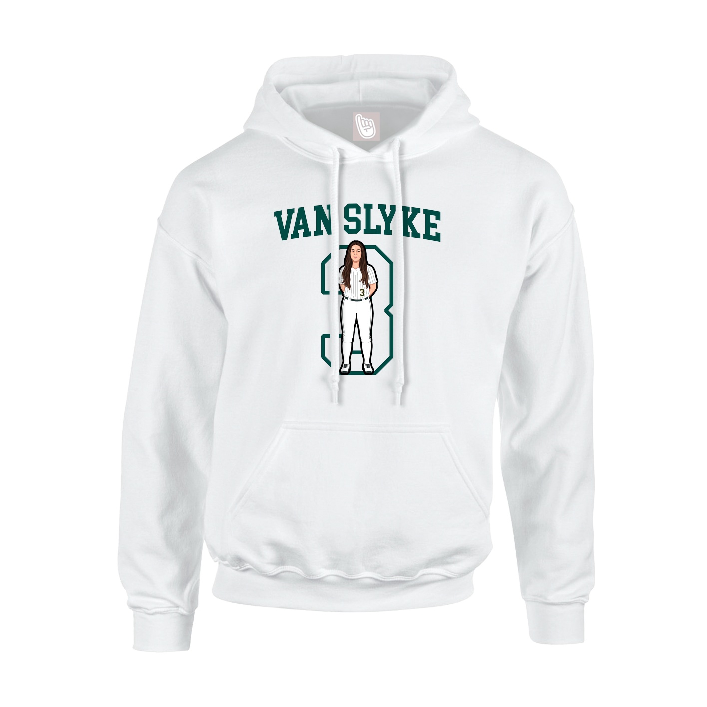 Hoodie — Shirsey in White