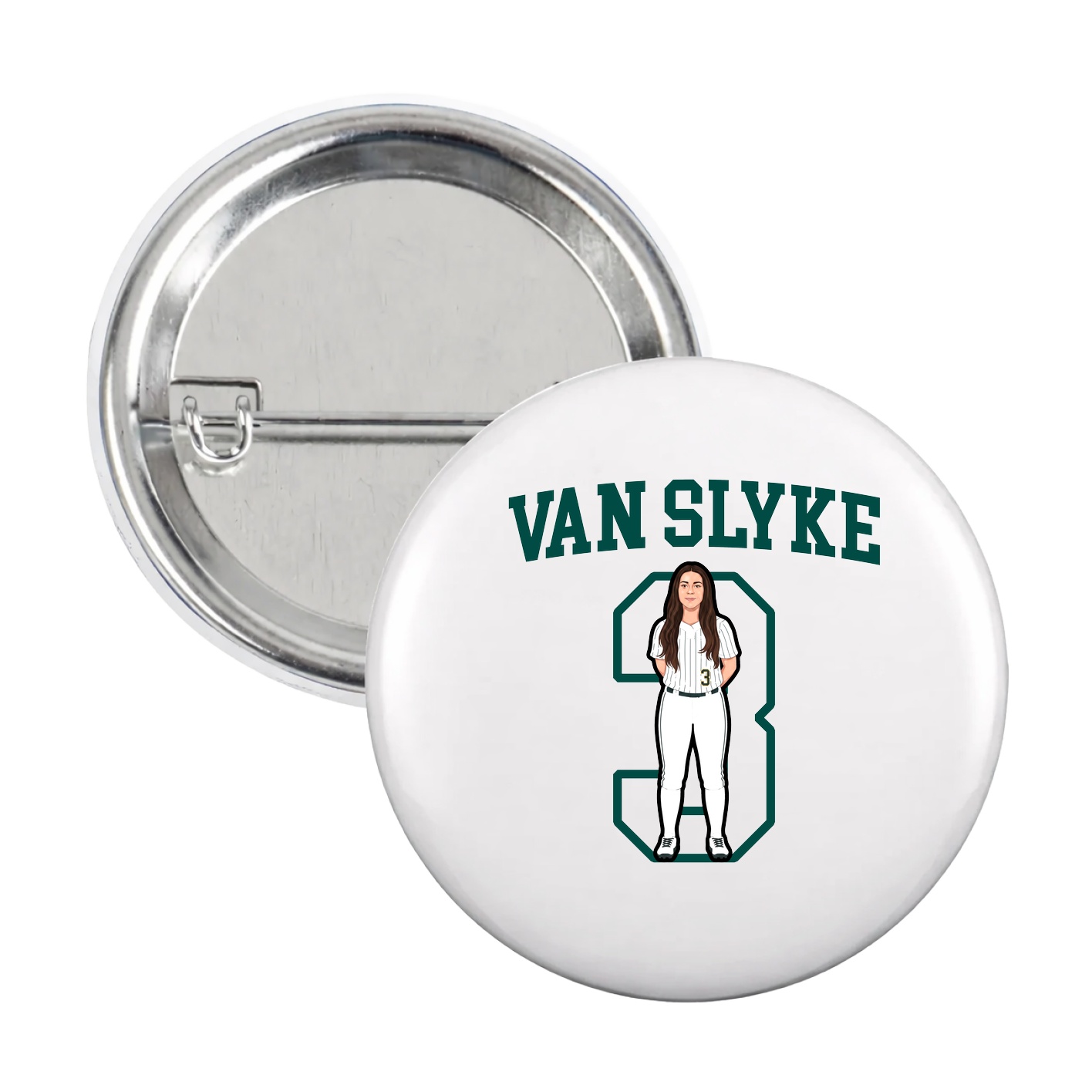 Game Day Button — Shirsey in White
