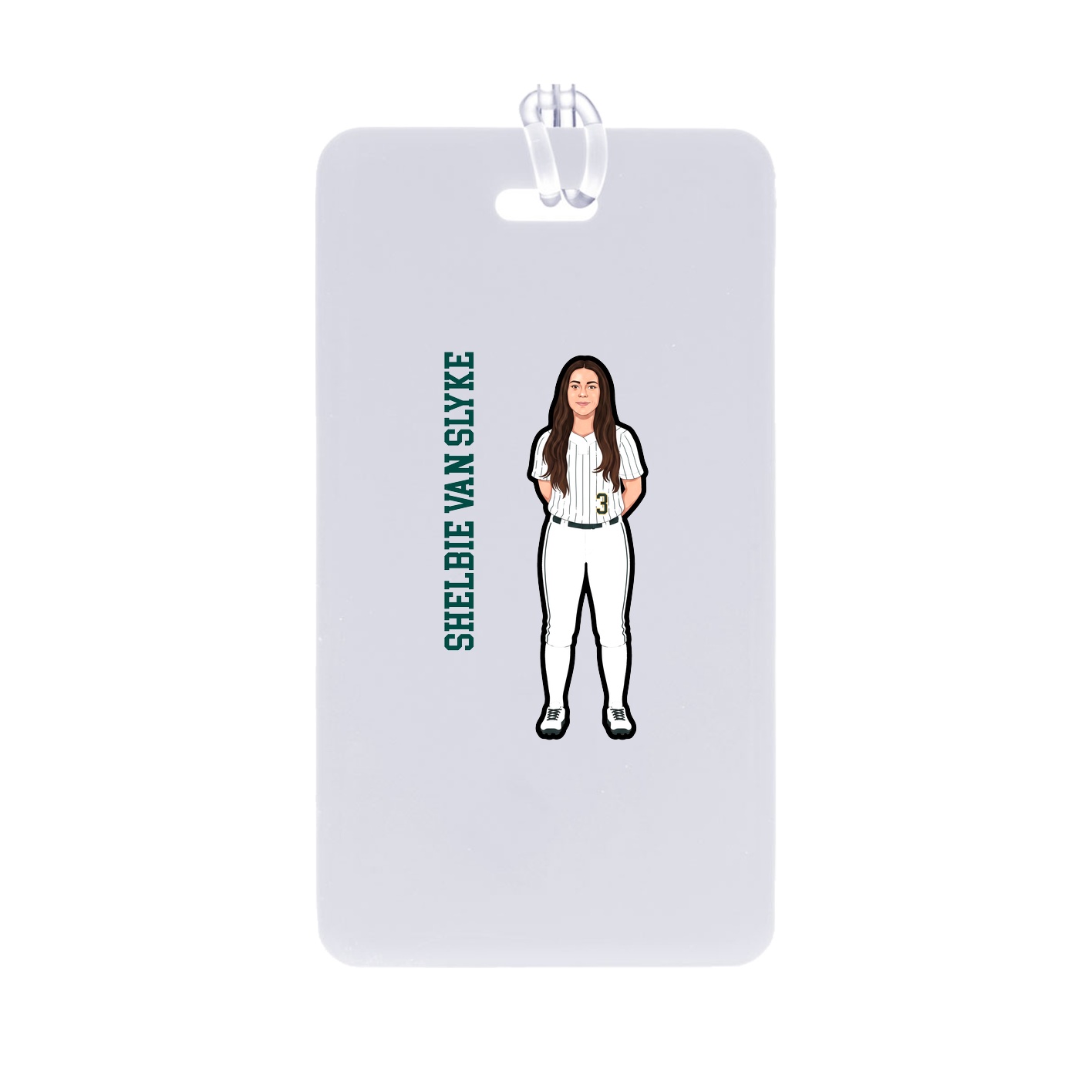 Bag Tag — Name Vertical in Classic