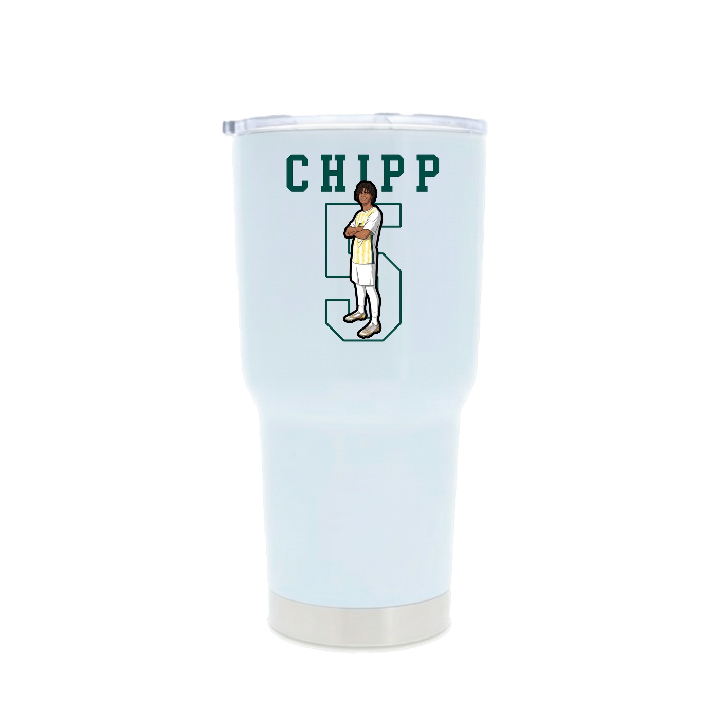 30oz Stainless Steel Tumbler — Shirsey in White