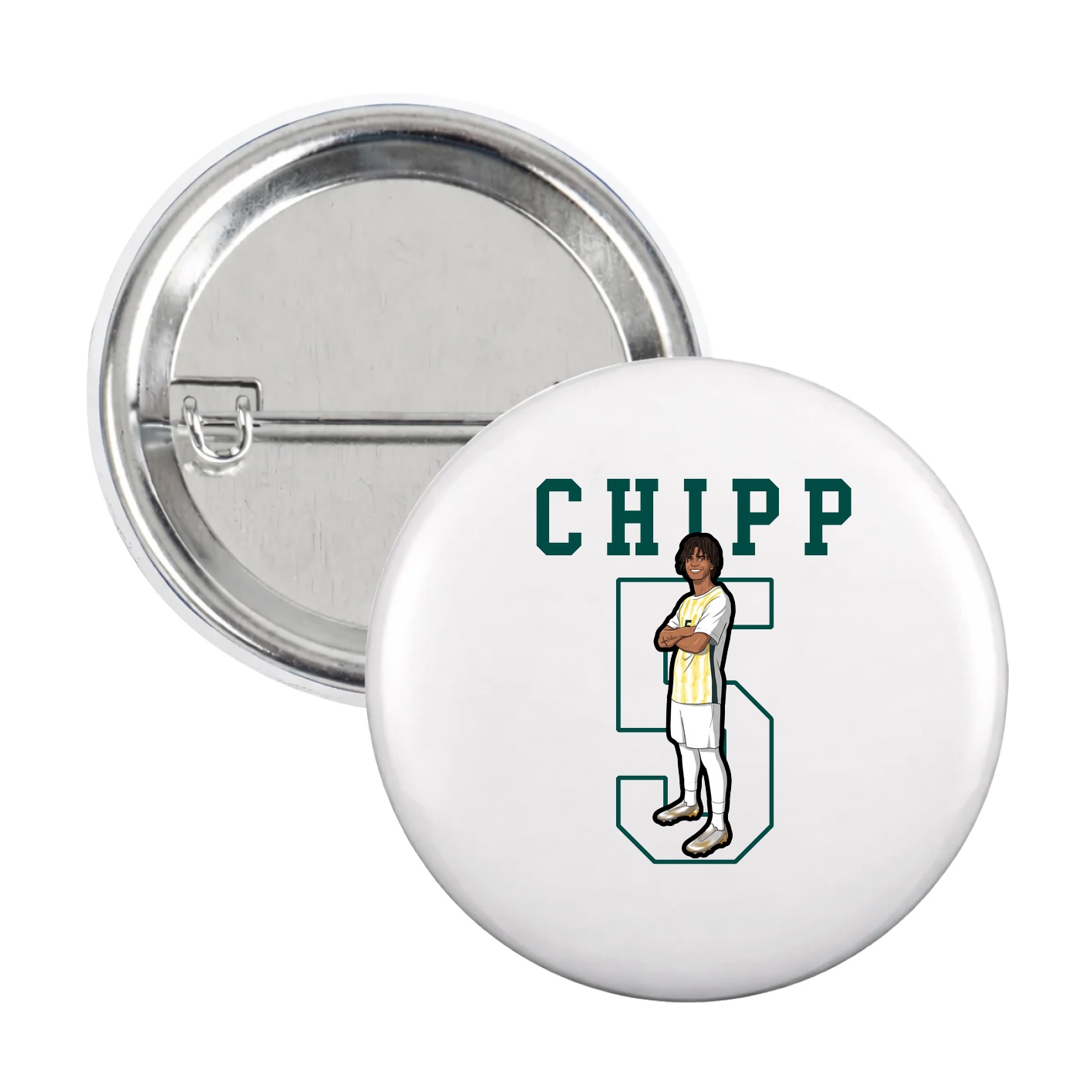 Game Day Button — Shirsey in White