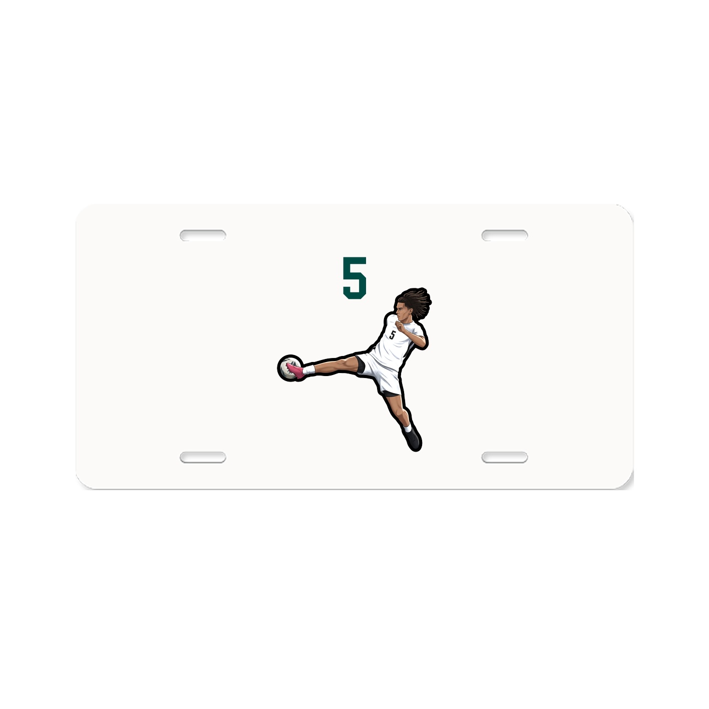 License Plate — Number Top in Classic