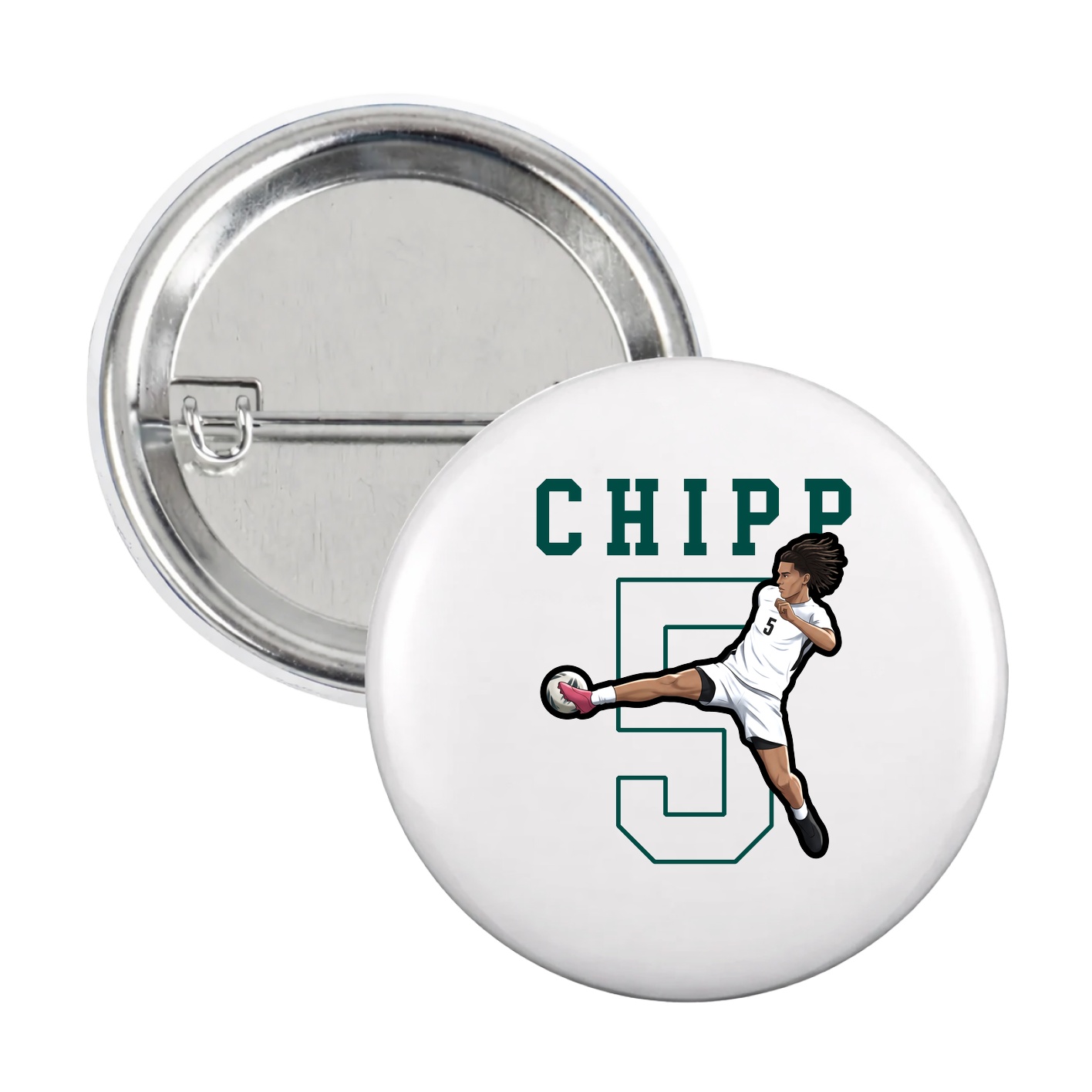 Game Day Button — Shirsey in White