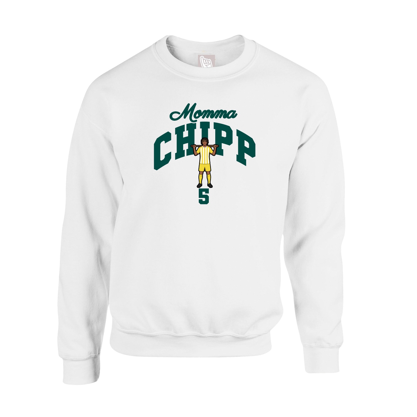 Fleece Crew — Mothers Day Arch in White