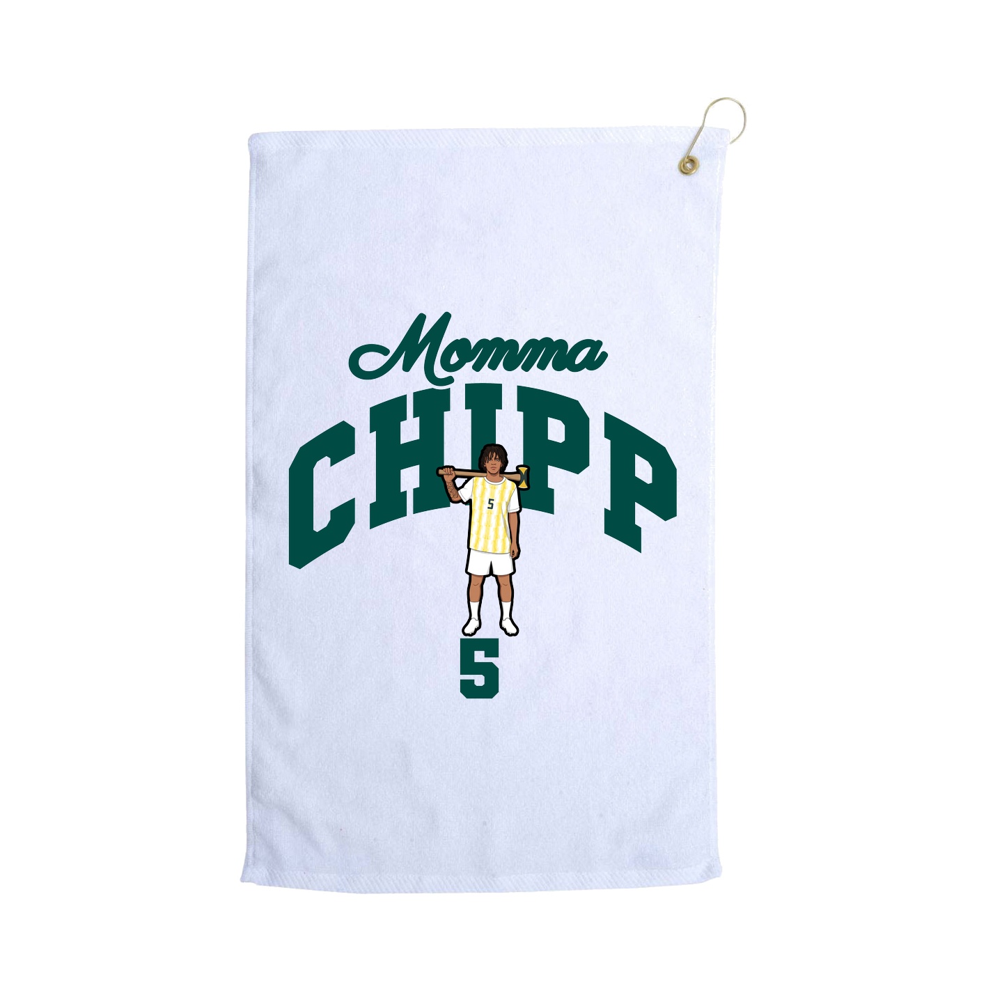 Golf Towel — Mothers Day Arch in White